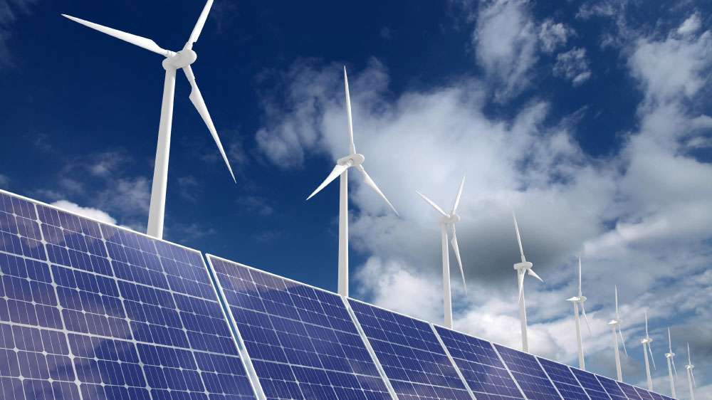 Solar panels, wind turbines, or smart grids